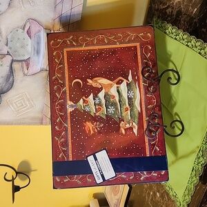 Christmas cork-backed placemat 16" L X 10.5" W